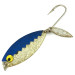 Vintage  Flashy Fish Lures Flashy Fish, 3/16oz Nickel / Blue fishing spoon #7172