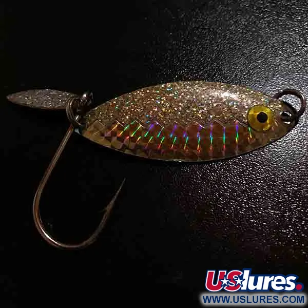 Vintage  Flashy Fish Lures Flashy Fish , 3/16oz Gold / Silver fishing spoon #7173