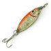 Vintage   Premium Bass Minnow, 1/4oz Mirror Silver / Orange fishing spoon #7174