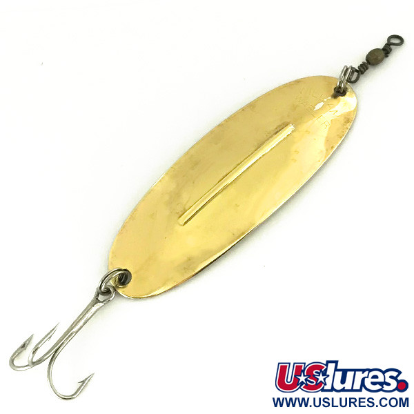 Vintage   Williams Wabler, 2/3oz Gold fishing spoon #7176