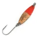 Vintage  Luhr Jensen Needlefish 1 UV, 1/16oz Copper / Red UV Glow in UV light, Fluorescent fishing spoon #7185