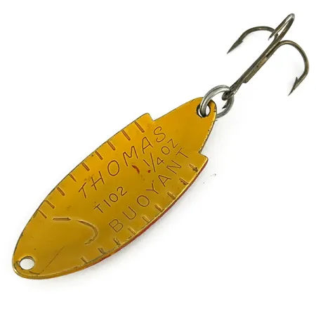 Vintage Thomas Buoyant, 1/4oz Golden Trout fishing spoon #7195
