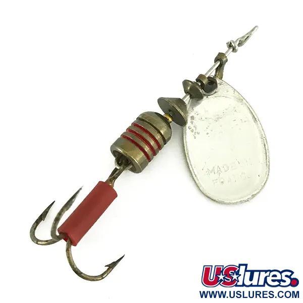 Vintage   Mepps Aglia 1, 1/8oz White / Black spinning lure #7205