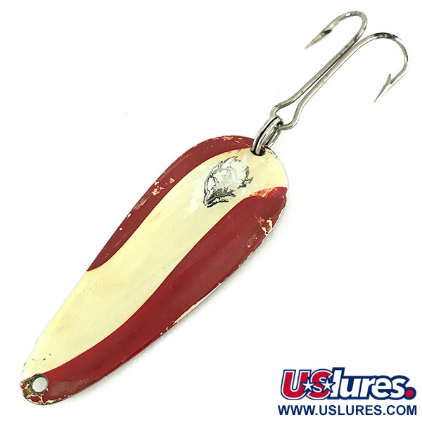 Vintage  Eppinger Dardevle Imp, 2/5oz Red / White / Nickel fishing spoon #7212