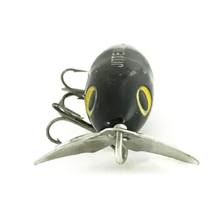 Vintage Fred Arbogast Jitterbug , 1/3oz Black fishing lure #7214