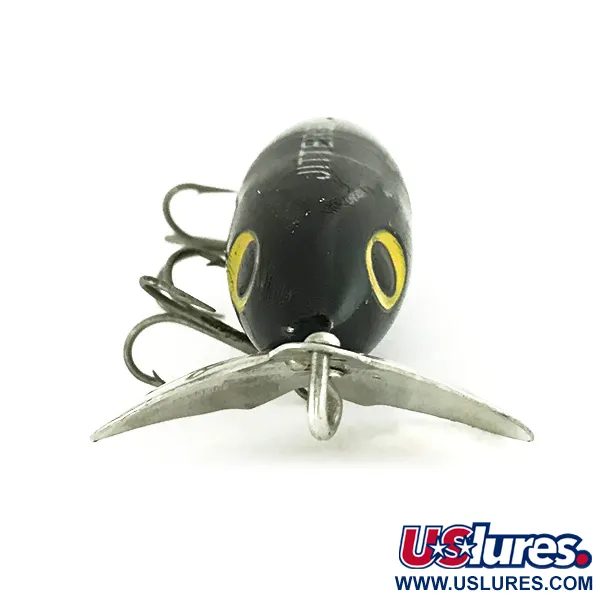 Vintage   Fred Arbogast Jitterbug , 1/3oz Black fishing lure #7214