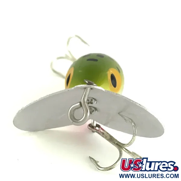 Vintage Fred Arbogast Jitterbug , 1/4oz Frog fishing lure #7215