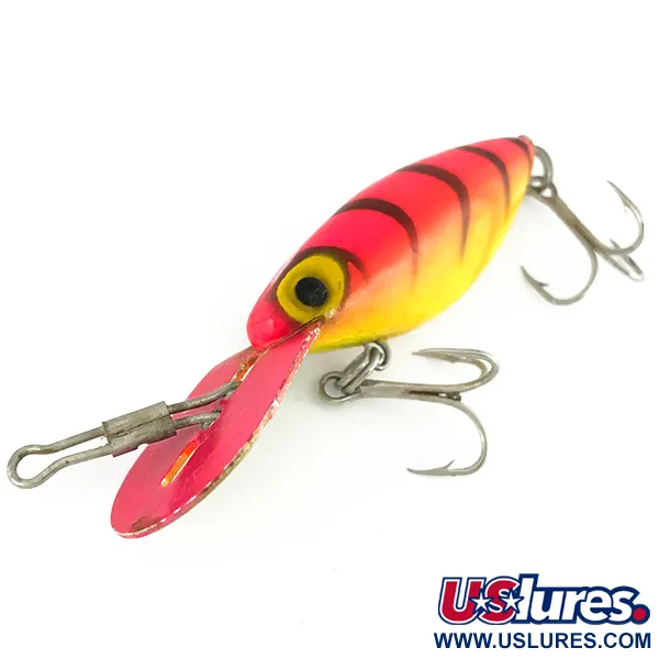 Vintage Storm Hot'N Tot Thin Fin UV, 1/4oz Hot Tiger fishing lure #7216