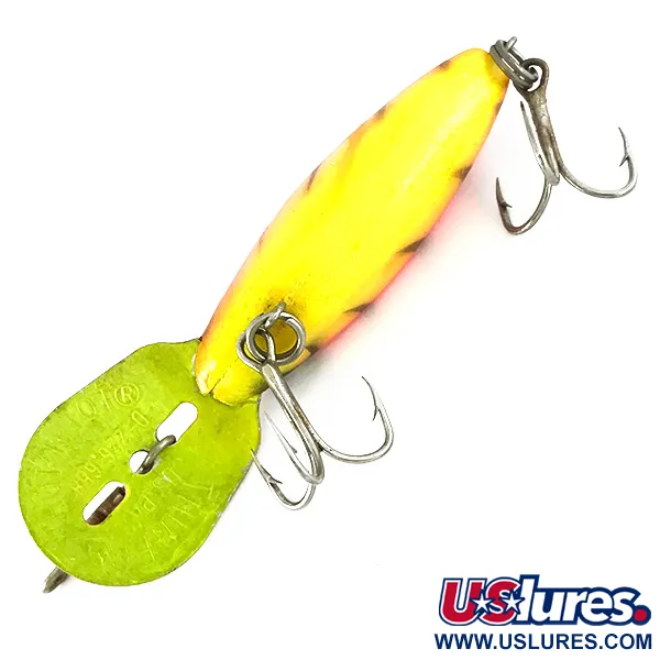 Vintage Storm Hot'N Tot Thin Fin UV, 1/4oz Hot Tiger fishing lure #7216