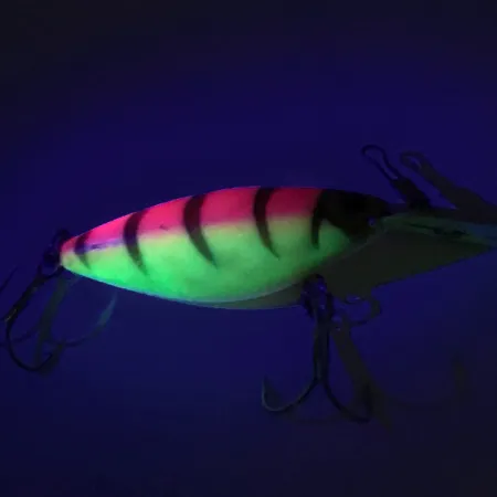 Vintage Storm Hot'N Tot Thin Fin UV, 1/4oz Hot Tiger fishing lure #7216