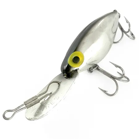 Vintage Storm Hot'N Tot Thin Fin, 3/4oz Mirror Silver fishing lure #7217
