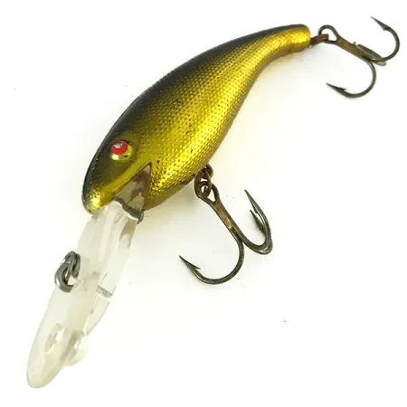 Vintage Cotton Cordell Wally Diver, 1/2oz Gold fishing lure #7220