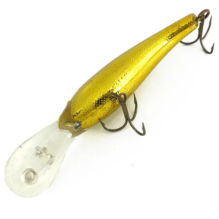 Vintage Cotton Cordell Wally Diver, 1/2oz Gold fishing lure #7220