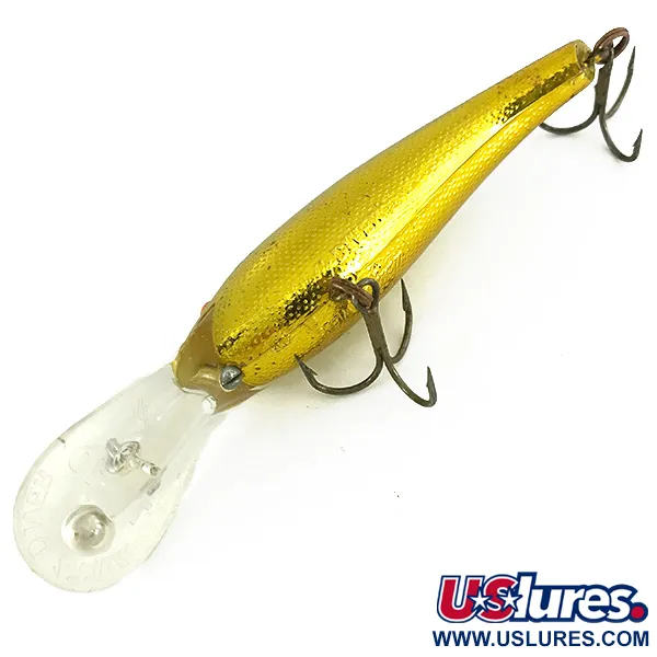 Vintage   Cotton Cordell Wally Diver, 1/2oz Gold fishing lure #7220