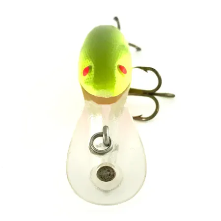 Vintage Cotton Cordell Deep Diver, 1/4oz Chartreuse fishing lure #7221