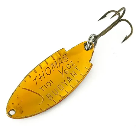 Vintage Thomas Buoyant, 3/16oz Red Trout fishing spoon #7225