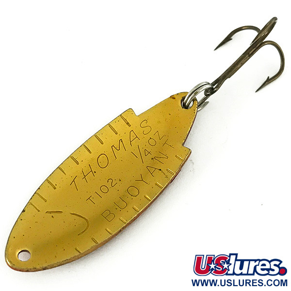 Vintage   Thomas Buoyant, 1/4oz Red Trout fishing spoon #7227