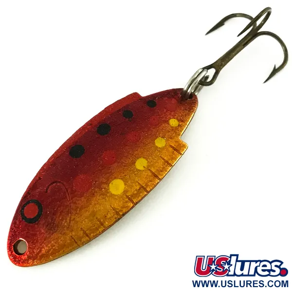 Vintage   Thomas Buoyant, 1/4oz Red Trout fishing spoon #7227
