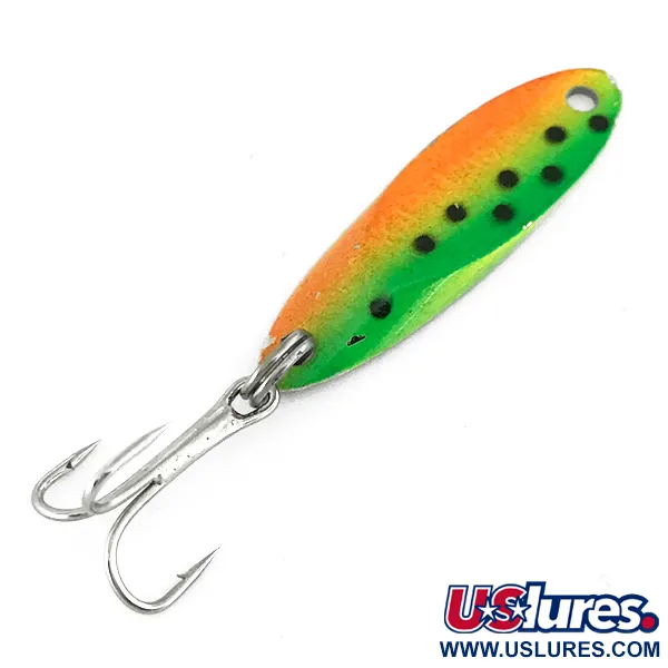 Vintage  Acme Kastmaster UV, 1/8oz Fire Tiger fishing spoon #7235