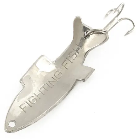 Vintage Thomas Fighting fish, 1/4oz Nickel fishing spoon #7241