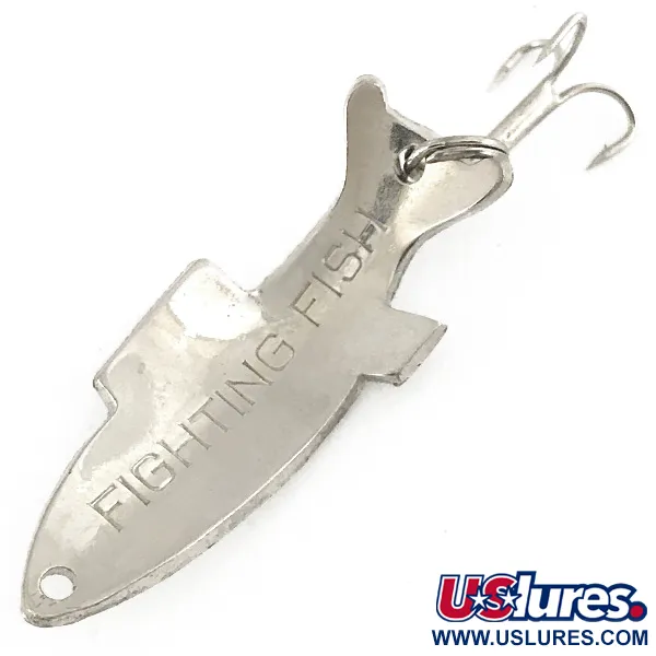 Vintage   Thomas Fighting fish, 1/4oz Nickel fishing spoon #7241