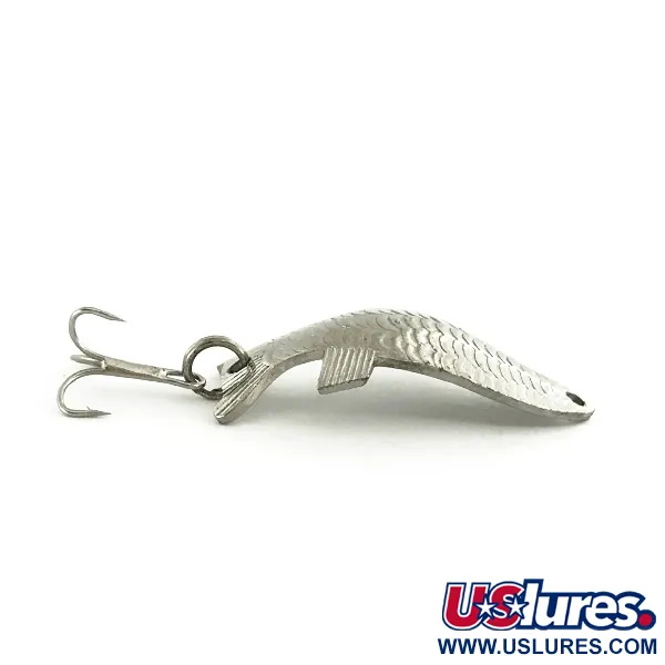 Vintage   Thomas Fighting fish, 1/4oz Nickel fishing spoon #7241