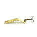 Vintage  Al's gold fish Goldfish Helgy, 3/16oz Gold / Red Eyes fishing spoon #7244