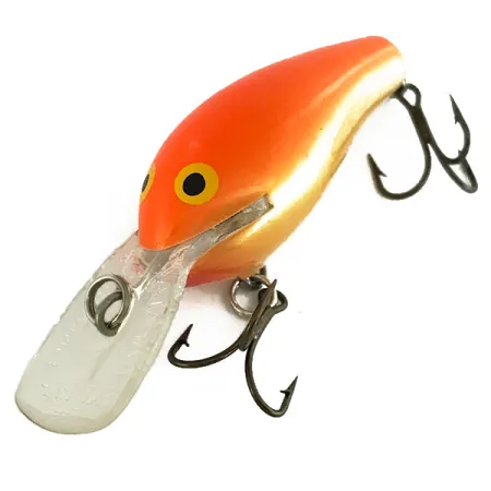 Vintage Rapala Fat Rap, 1/3oz Orange fishing lure #7251