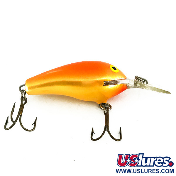 Vintage   Rapala Fat Rap, 1/3oz Orange fishing lure #7251