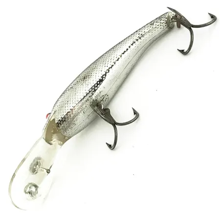 Vintage Cotton Cordell Wally Diver, 1/4oz Silver fishing lure #7253