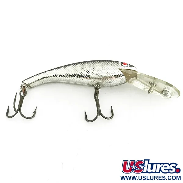 Vintage   Cotton Cordell Wally Diver, 1/4oz Silver fishing lure #7253