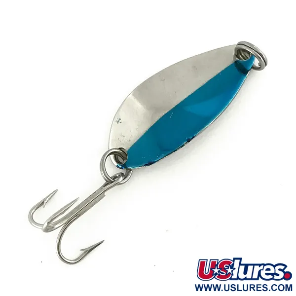 Vintage   Acme Little Cleo, 1/8oz Nickel / Blue fishing spoon #7257