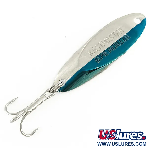 Vintage  Acme Kastmaster , 1/2oz Nickel / Blue fishing spoon #7261