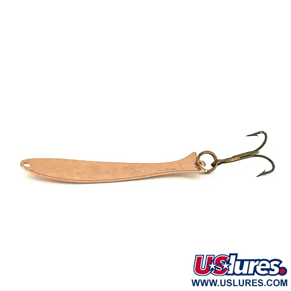 Vintage Acme Flash-King Wobbler, 3/16oz Copper fishing spoon #7264