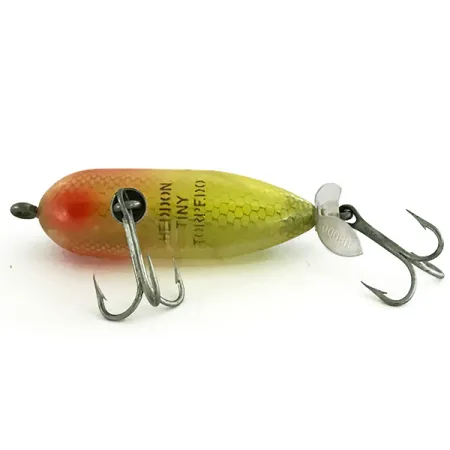 Vintage Heddon Tiny Torpedo, 1/4oz Pike / Red fishing lure #7271