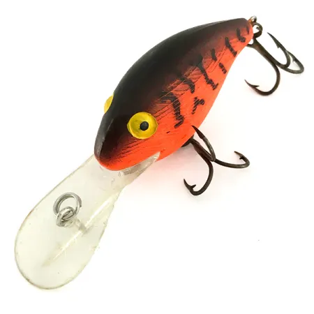 Vintage Rebel Deep Wee R, 3/8oz Tiger (Red) fishing lure #7273