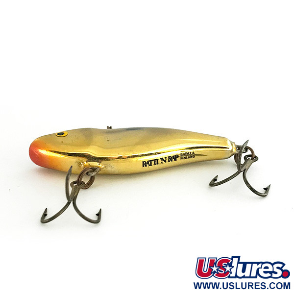 Vintage   Rapala Rattl'n Rap, 2/5oz Gold fishing lure #7274