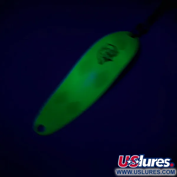 Vintage  Eppinger Dardevle Cop-E-Cat 7300 UV, 1/3oz Chartreuse / Nickel fishing spoon #15743