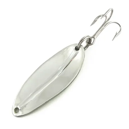 Vintage TODDCO Main liner UV, 2/5oz Fluorescent Yellow / Pink / Nickel fishing spoon #7284