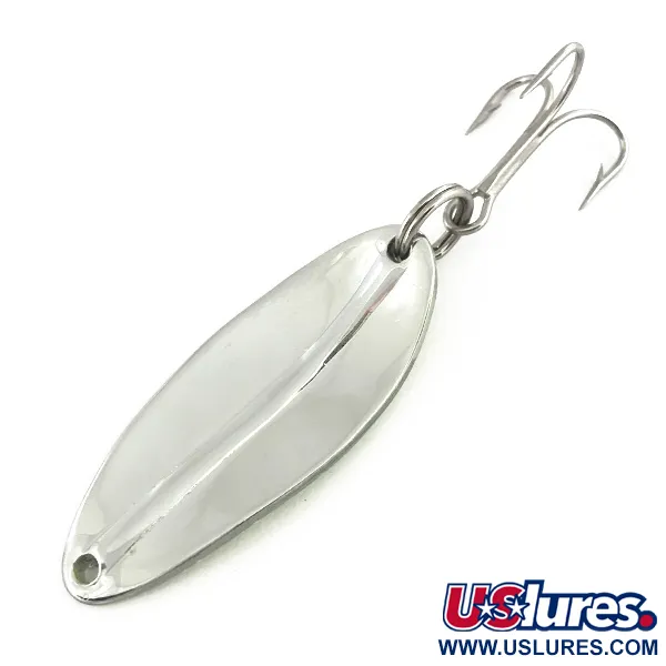 Vintage  TODDCO Main liner UV, 2/5oz Fluorescent Yellow / Pink / Nickel fishing spoon #7284