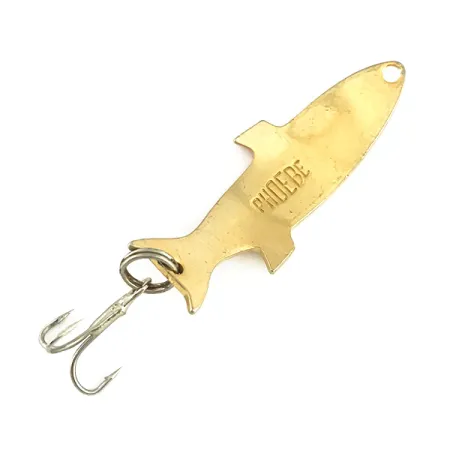 Vintage Acme Phoebe, 3/16oz Gold / Orange fishing spoon #7287
