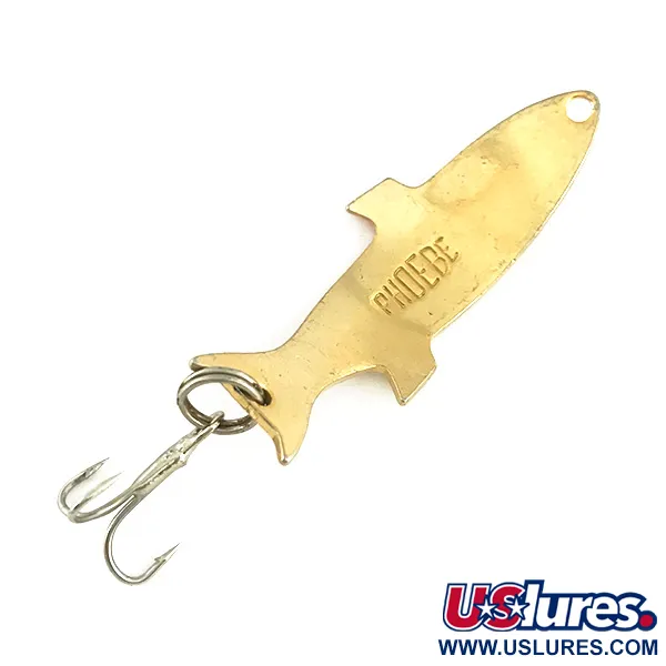 Vintage   Acme Phoebe, 3/16oz Gold / Orange fishing spoon #7287