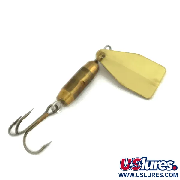 Vintage  Jake's Lures Jake's Stream-a-Lure,  Brass spinning lure #7297
