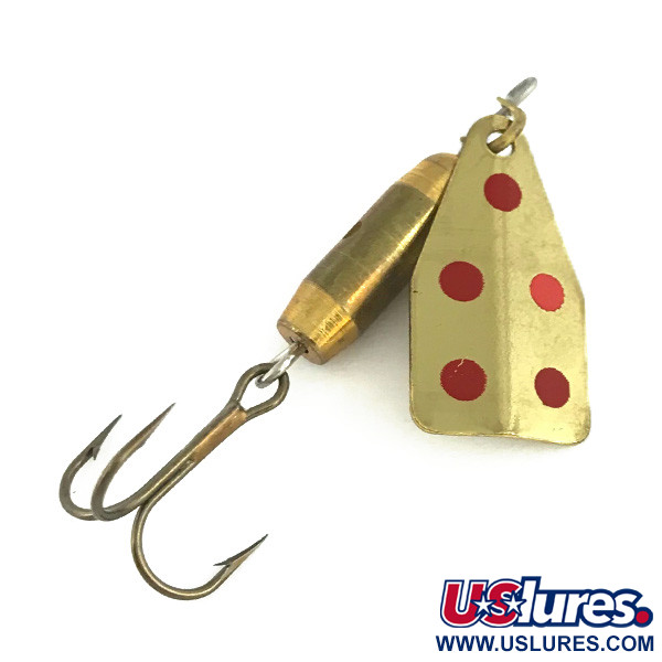 Vintage  Jake's Lures Jake's Stream-a-Lure,  Brass spinning lure #7297