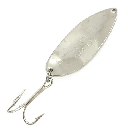 Vintage Acme Little Cleo, 3/4oz Nickel / Red fishing spoon #7299