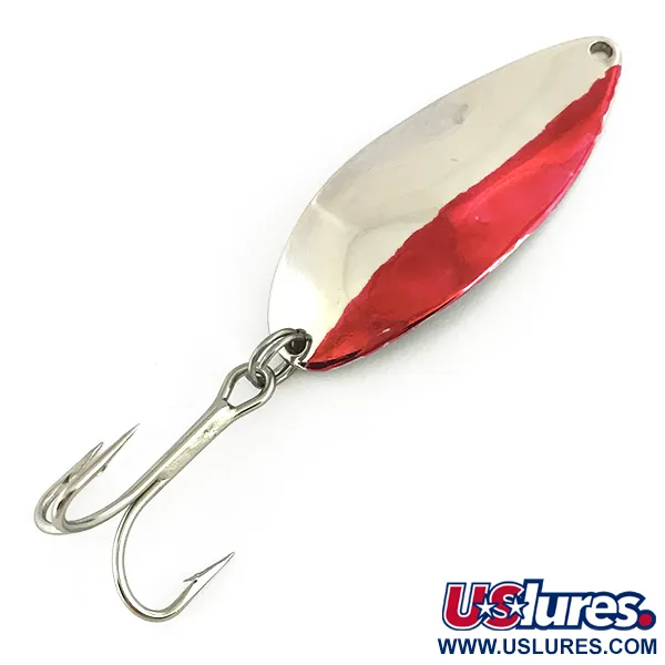 Vintage   Acme Little Cleo, 3/4oz Nickel / Red fishing spoon #7299