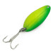 Vintage   Main liner UV, 2/5oz Yellow / Green fishing spoon #7305