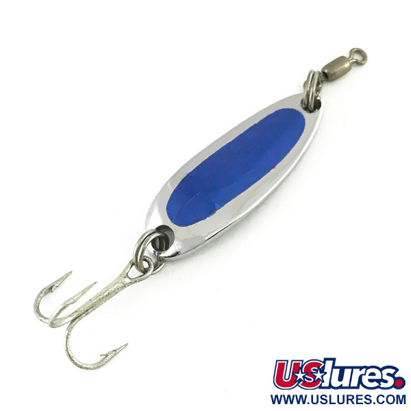  Luhr Jensen Krocodile, 1/4oz Nickel / Blue fishing spoon #7310