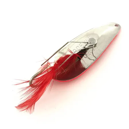 Vintage Eppinger Weedless Dardevle Imp, 2/5oz Red / Black / Nickel fishing spoon #7318