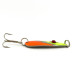 Vintage  Red Eye Lures Red Eye Evil Eye, 1/2oz Yellow / Orange / Nickel fishing spoon #7319